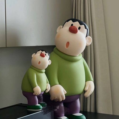 胖虎模型大摆件客厅电视柜桌面小摆件玄关酒柜房间装饰品手办公仔