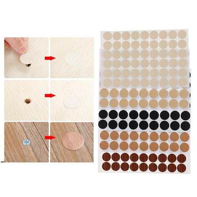 极速54pcs/sheet Self Screw Cover Caps Stickers Adhesive Deco