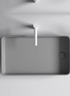 彩色灰色侧边下水台上盆家用加高加深洗手盆阳台洗衣机左右面排水