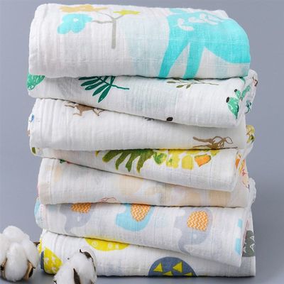 Blanket Swaddle-Wrap Bed-Accessories Bath-Towel Muslin Newbo