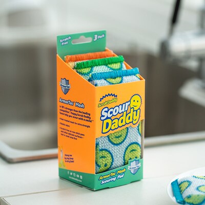 美国ScrubDaddy经典老爸百洁布吸I水洗碗海绵清洁擦笑脸海绵擦