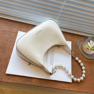 腋下包夏季女生包包女2024新款高级感白色百搭小众单肩百搭手提包