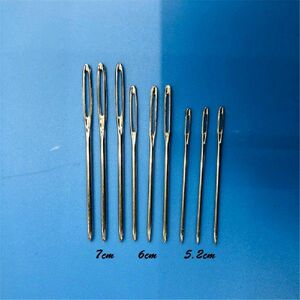 现货9Pcs Legather Crafts Sewing Needle Round Head Blunt Pint
