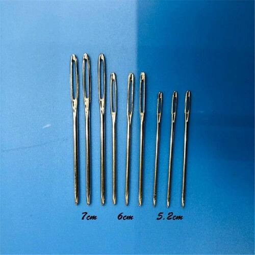 现货9Pcs Legather Crafts Sewing Needle Round Head Blunt Pint