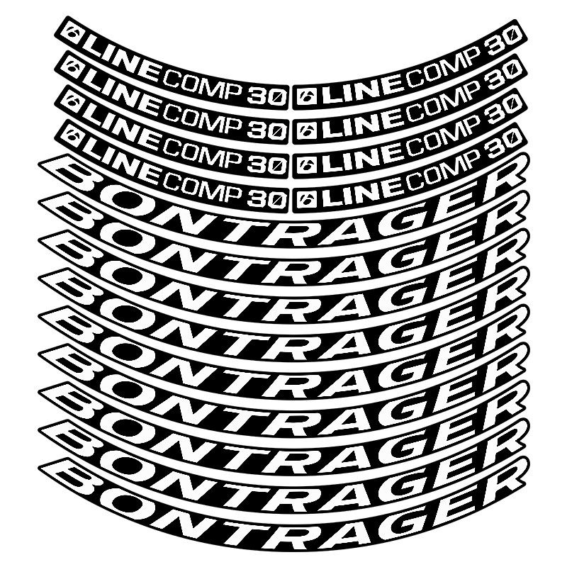 棒槌哥2020Bontrager Line Comp 30山地自行车轮组贴车圈改色贴纸