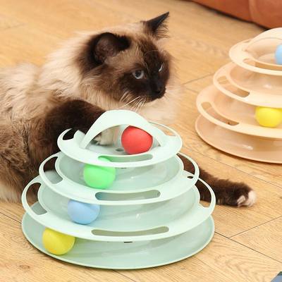 4 Levels twrnable Toos fyr cats accessories Touer TraYcks wi