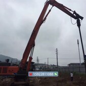 新品 高速工小b挖机旋挖螺旋钻机型 旋土钻螺旋 打桩钻机U 甩 机