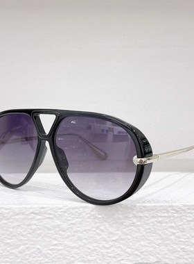 2024新款板材蛤蟆镜圆框太阳眼镜时尚男女潮通用素颜遮阳墨镜护目