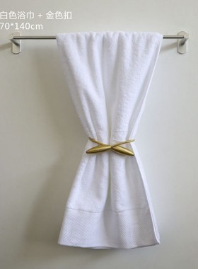 星韵样板房卫生间浴巾毛巾装饰陈列摆件卫浴卖场名宿浴室软装饰品