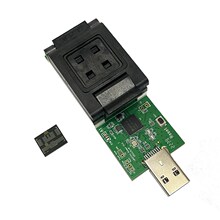 全新uEMCeP254转USB3.0测试座 SM3350主控 烧录 翻盖双面弹 接触