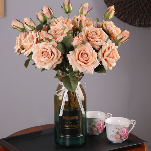 Artificial Flowers Cheap Peony Latex Flores Leaves Real Touc