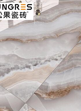 新款现代简约灰色奢石客厅大理石地砖大板卫生间墙砖瓷砖