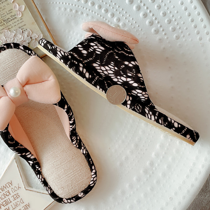 少女心法式亚麻情侣家居凉拖鞋男款交叉春夏季室内防滑女士居家鞋,居家布艺,居家亚麻拖鞋,淘宝优惠券,粉丝福利购,淘宝优惠卷