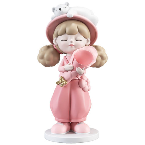 北欧女孩大型落地花瓶摆件家居饰品客厅电视柜沙发旁雕塑开业礼品