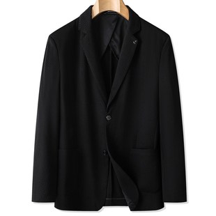 薄款大码男装免烫休闲单西外套特大号夏装西服男上衣胖子男士西装