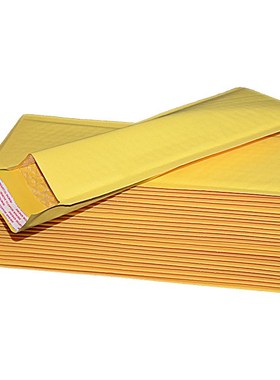 长条黄色牛皮纸信封气泡袋加厚快递包装袋防水防震泡沫Z袋印刷