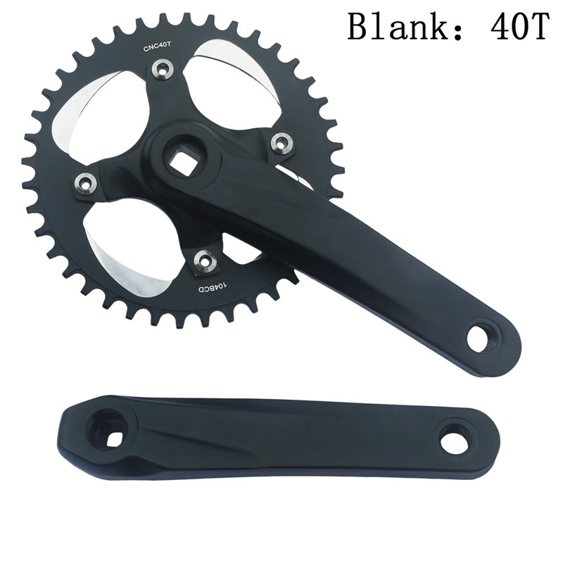 山地自行车曲柄牙盘齿盘 9/速27速方孔套装 170/175mm通用配件42T