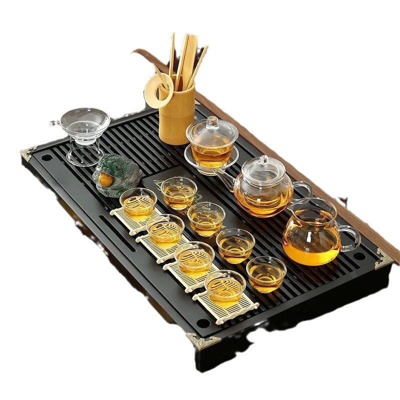 整套家用茶具套装小茶盘蓄水排水茶台紫砂功夫茶具喝茶客厅泡茶壶,餐饮具,旅行茶具,淘宝优惠券,粉丝福利购,淘宝优惠卷