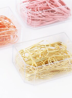TUTU 50pcs/box 50mm Rose Gold Paperclips Electroplating Meta