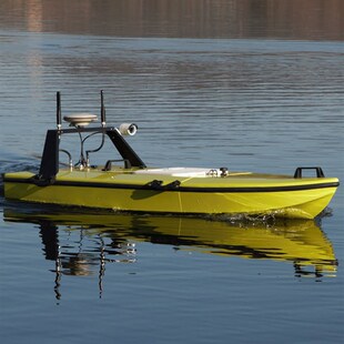 新品玻璃钢碳纤维双体船壳无人测绘船外壳舰船模型水文测量无人船