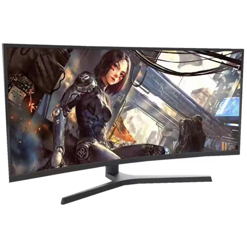 电脑显示器34寸带鱼屏高清商用144HZ4K分辨率商务办公电脑显示屏