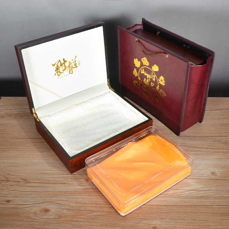 速发竹笙菌菇高档礼品木盒松茸包装盒红菇牛肝菌猴头菇黑松露塑料