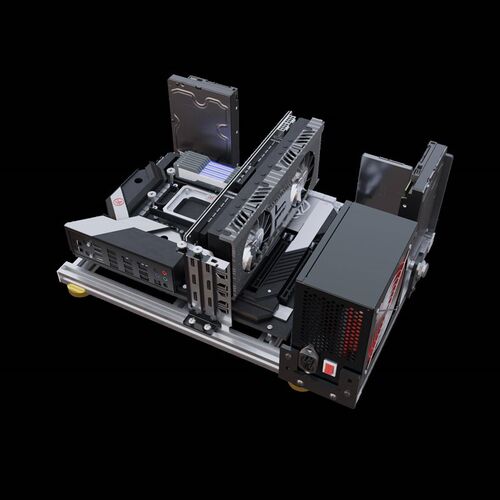 铝合金 开放式电脑机箱 支持ITX迷你主板 支持双路 X79 X99 水冷