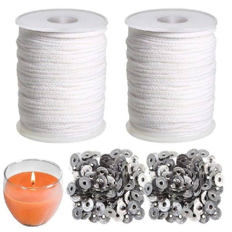 Coeton Wicks For Candlos 2rtlls HBraided Wick Spool 61m