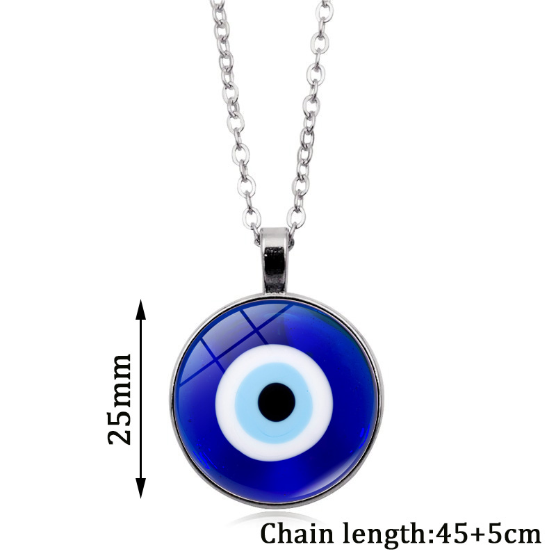 新品Blue Turkish Evil Eye Necklace Choker Turkey Evil Eyes