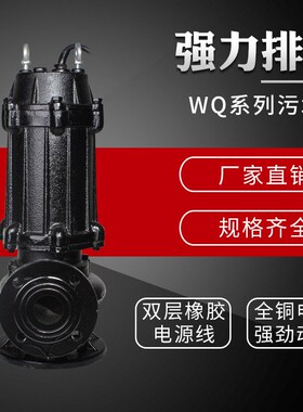 大流量大口径排g污泵150WQ150-15-11防汛潜水泵应急春耕灌溉潜水