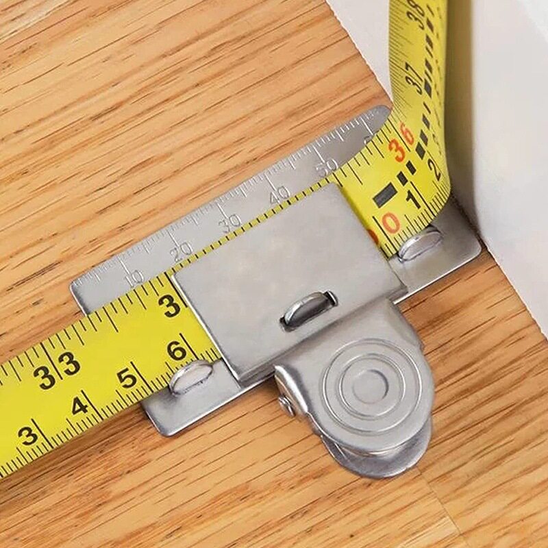 Measuring TapeClip不锈钢卷尺夹卷边固定器木工划线卷尺定位夹hl