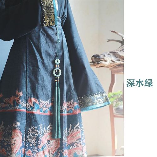 循-汉服玉佩古风高档禁步圆环腰坠流苏国风挂件腰饰压裙坠长流苏