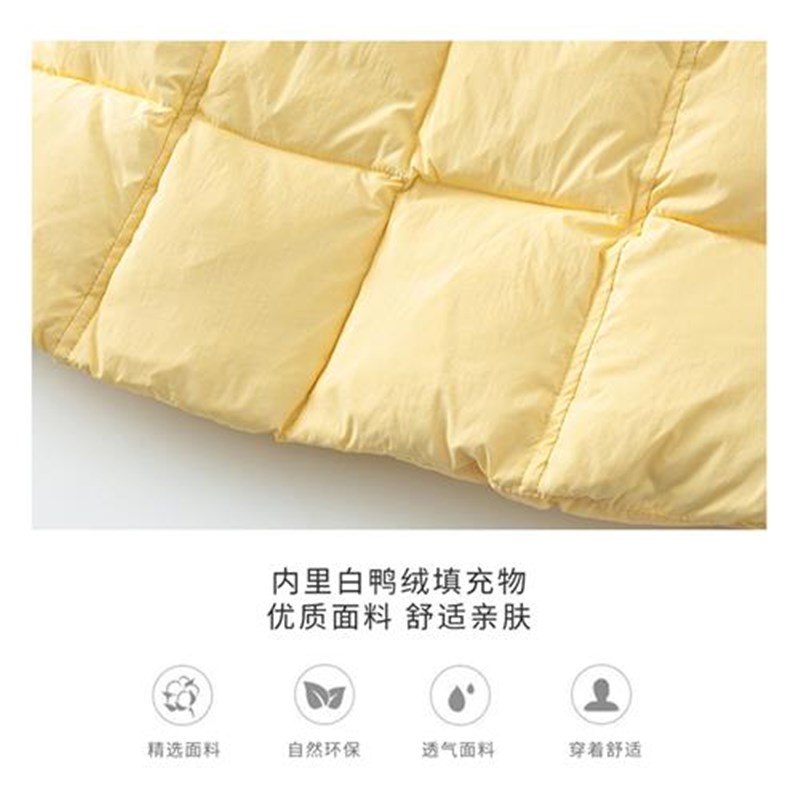 女童装冬季轻薄羽绒服儿童小女孩宝宝中长款洋气棉服加厚冬装外套