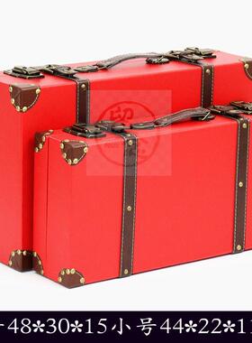 现货。Vintage British stsyle leather case portable wooden ca