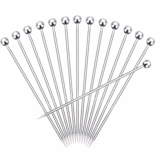 Goldbaking 20 Pieces Stainless Steel Cocktail Picks Fruit T