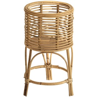 北欧风藤编花架客厅植物竹编吊兰绿萝花盆架室内阳台花架子落地式