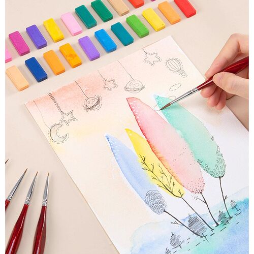*6Pcs/Set Paint By Numbers Brushes Extra Fine Detail Paint B