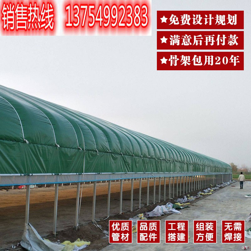 温室大棚骨架钢管定制养殖大棚z蔬菜大棚农业钢架草莓棚热浸镀锌