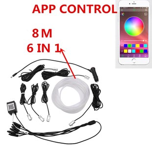 RGB LED Strips Ambient Light APP Bluetooth Control for Car I