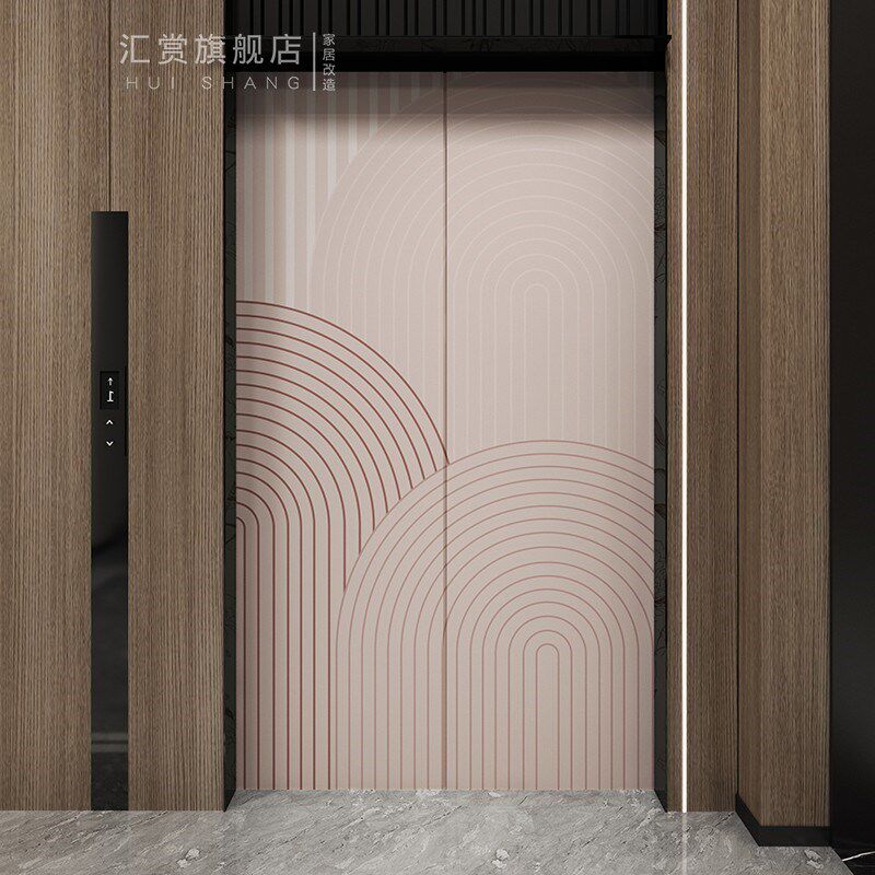 磁吸电梯门贴纸一梯一户高级感简约法式入户门改色遮丑装饰厚贴膜,家居饰品,门贴,淘宝优惠券,粉丝福利购,淘宝优惠卷