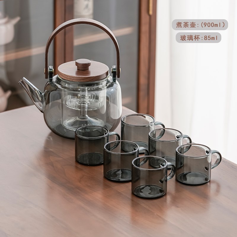 9RAM榜盛玻璃煮茶壶养生泡茶壶围炉煮茶L电陶炉新款煮茶器煮茶炉