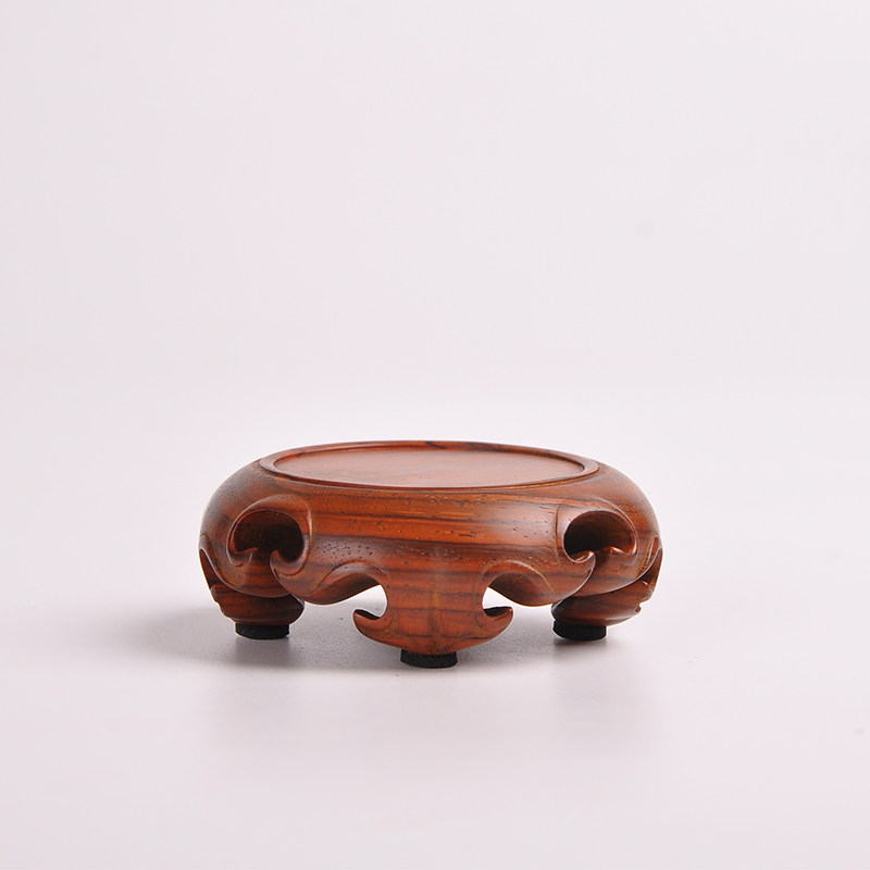 红木工艺品摆件底座实木托圆形花瓶花盆奇石香炉紫砂茶壶盆景底座,家居饰品,木雕,淘宝优惠券,粉丝福利购,淘宝优惠卷