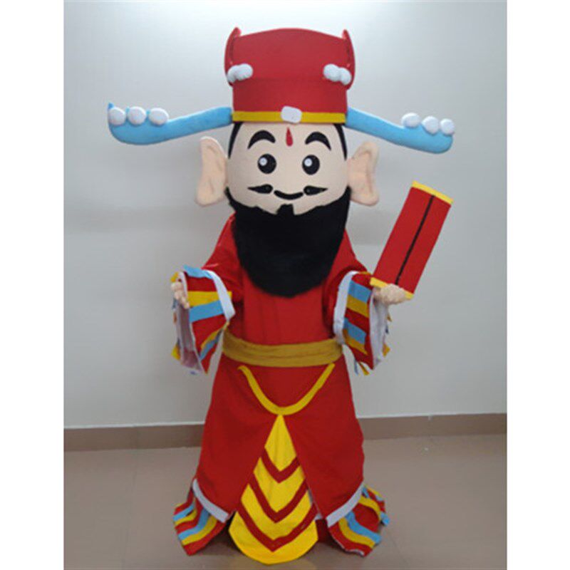 动漫毛绒古福禄寿吉祥模型道具行走福星卡通人偶衣服装巡演服定做