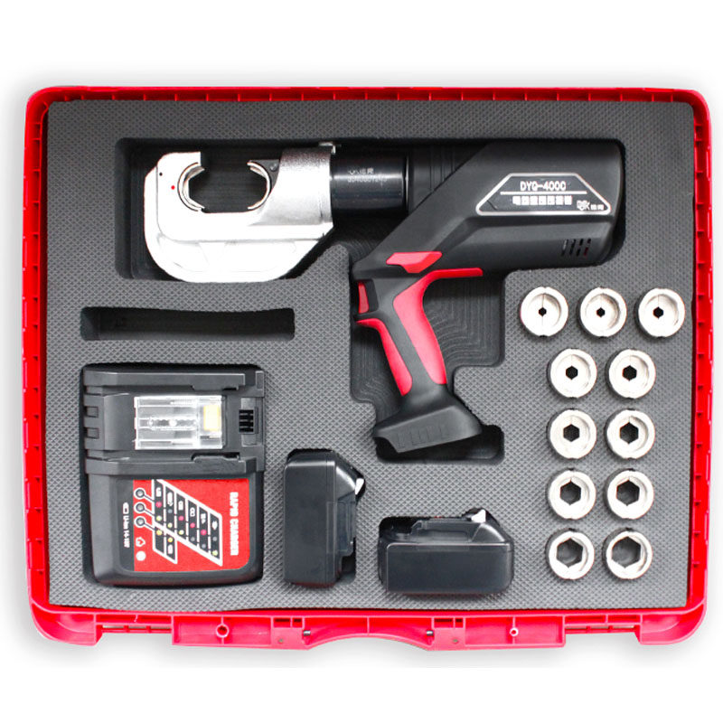 新品德克充电电动液压钳 DYQ-400C 两用 可插电池可22W0V电源 带