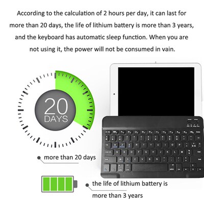 Wireless Keyboard,French Language / English Dual Language Bl