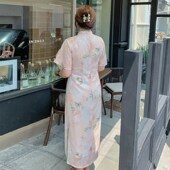 中国风重工提花改良版 夏季 旗袍连衣裙 女装 200斤胖mm韩版 新品 大码