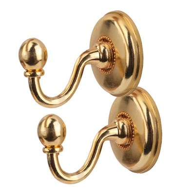1 pair Retro Glass Curtain Holdback Wall Tie Back Hook Hange