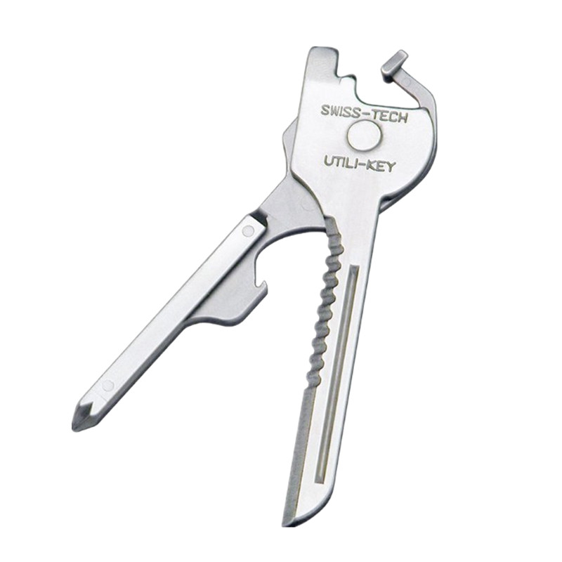 推荐1PC EDC Multi Tool 6 in 1 Stainless Steel Utili-Key Key