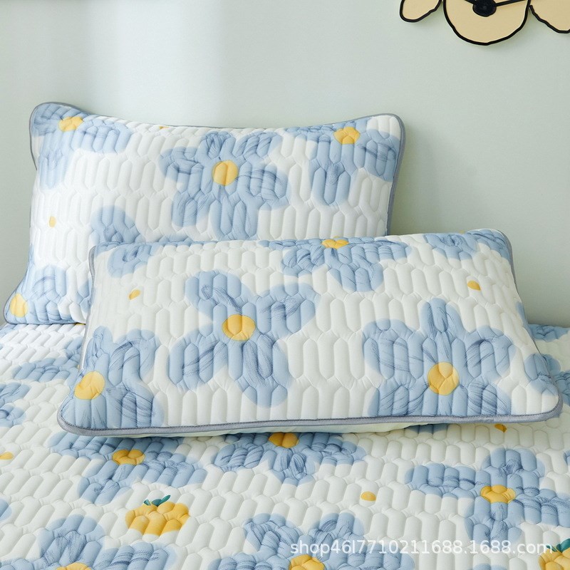 A类床笠款乳胶凉席三件套夏季冰丝凉席可水洗空调席防滑床套厂家