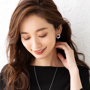 大小珍珠一体式螺旋耳夹女无耳洞耳扣气质小众高级感法式秋冬